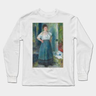 The Laundress by Auguste Renoir Long Sleeve T-Shirt